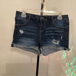 Vanilla Star Womens Low Rise Denim Shorts